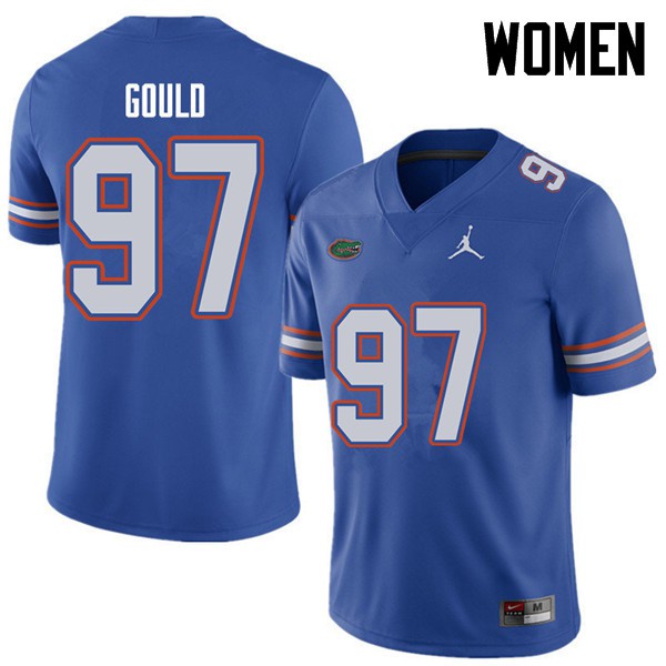 Jordan Brand Women #97 Jon Gould Florida Gators College Football Jerseys Royal